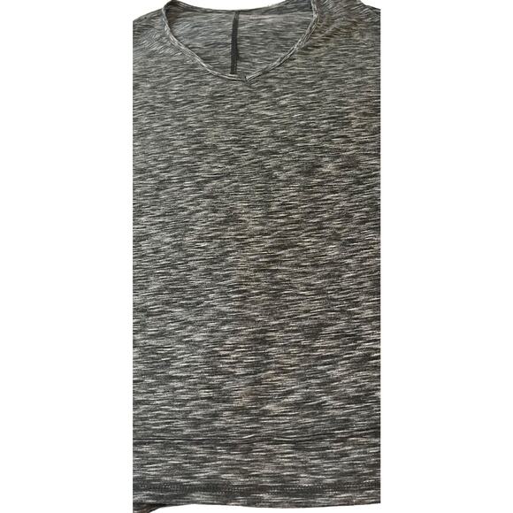 BCG PLUS COLD SHOULDER CAP SLEEVE SCOOP NECK BLOUSE, WOMENS, 3X, HEATHER GREY - Picture 6 of 12